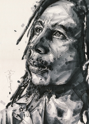 Pintura de Bob Marley