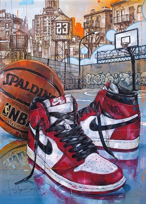 Air jordan Basketbal schilderij