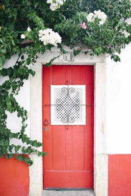 Den röda dörren till Portual