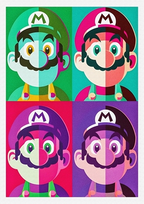 Super Mario Wario Bauhaus posters & prints by Theodore Brewer - Printler