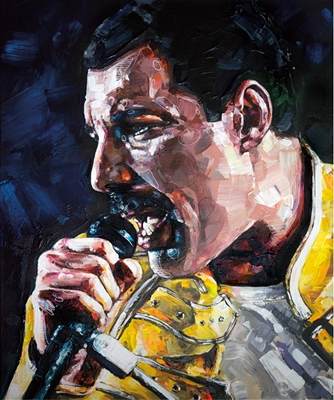 Freddie Mercury koningin schilderij