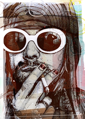 Kurt Cobain målning