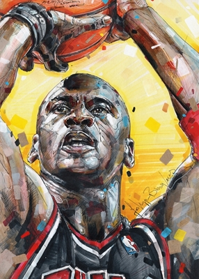 Michael Jordan painting.