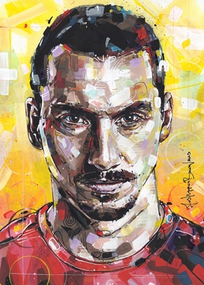 Zlatan Ibrahimovic painting.