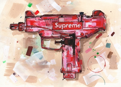 Supreme watergun painting.
