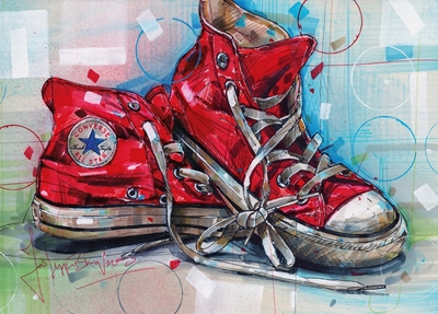 Converse All star painting.