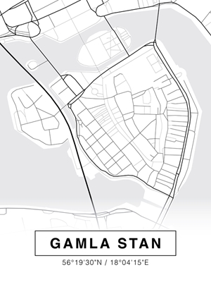 Stadskarta över Gamla Stan