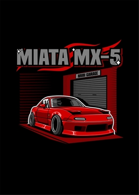 Mazda Miata MX-5 Czerwona