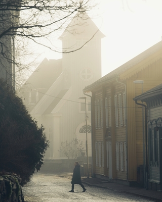 Brouillard au-dessus de Kungälv