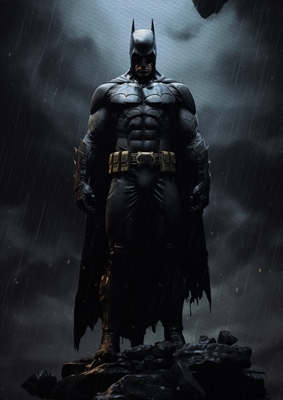Batman i regnvejr 