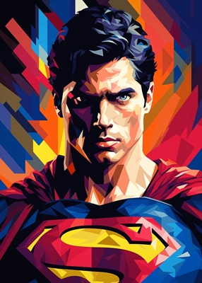 Superman Hero WPAP Popart