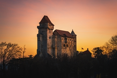 Slott vid soluppgången