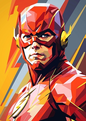 The Flash Heroes WPAP Popart