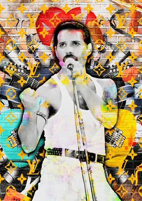 Pop Art Freddie Mercury 