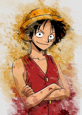 Monkey D Luffy Water Color