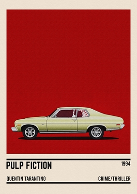 Pulp Fiction Car Minimalist