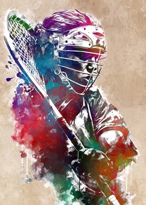 Porträt eines Lacrosse-Spielers