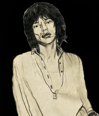 Mick Jagger (trochu smutný)