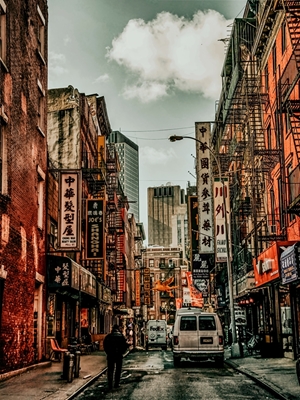 Vibraciones otoñales de Chinatown, Nueva York