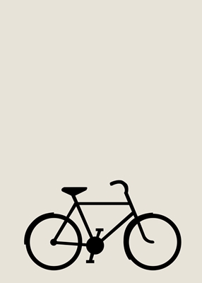 Bicicleta Abstrata Bege
