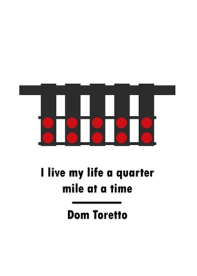 I live my life a quarter mile