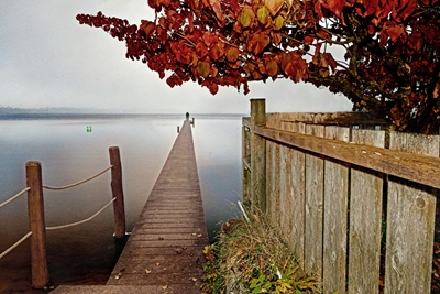 Autumn mood by the lake