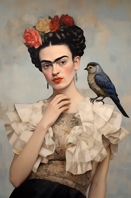 Portrett Frida motestil