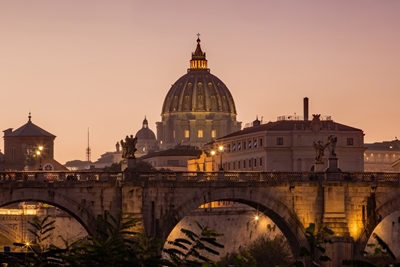 Rome - Uitzicht op de Sint-Pietersbasiliek