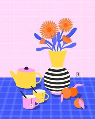 Marigold Vase and Tea
