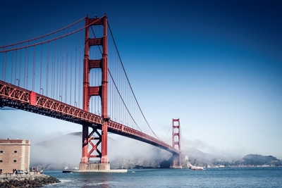 Golden Gate Bridge in SFO