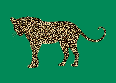 Neonové safari Leopardí zelená