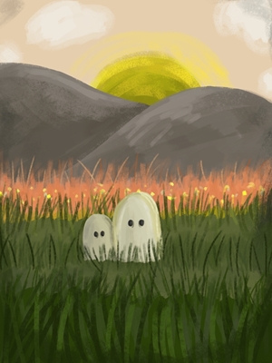 Ghosts on a walk