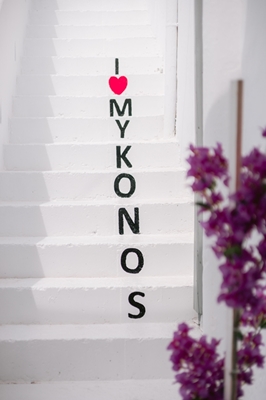 I love Mykonos Greece
