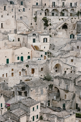 Oude stad Matera in Italië