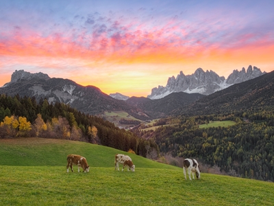 Val di Funes Etelä-Tirolissa