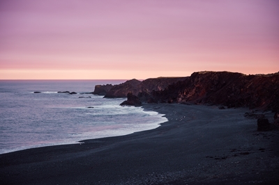 Spiaggia nera in Islanda