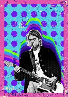 Gwiazda rocka Kurt Cobain − Nirvana