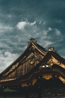 wooden temple in Kyoto (Japan)