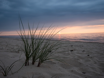 Sunrise over the Baltic ocean