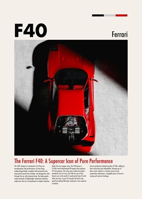 Ferrari F40 sportowe auto