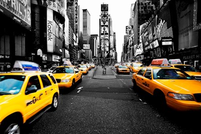 Times Square cabs New York
