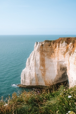 France Etretat chalk cliffs