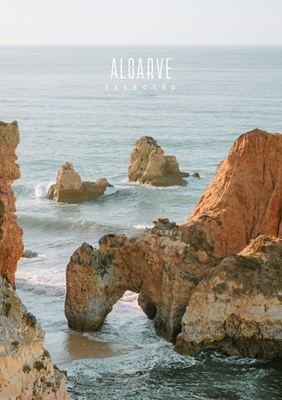 Der rote Felsen Algarve 