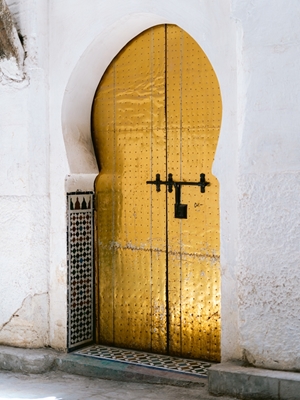 Porte dorée au Maroc