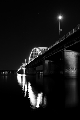 Bergnäsbron svart-hvitt fotokunst