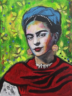 Frida with rebozo