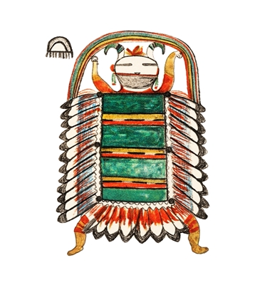 Hopi Kachina piirustus