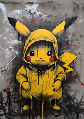 Pikachu Onesie Grafitti