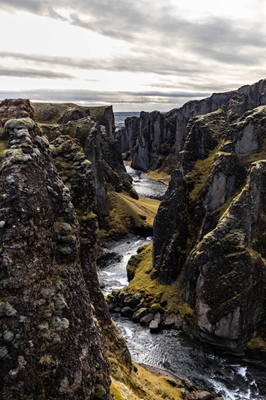 Canyon in southern Iceland