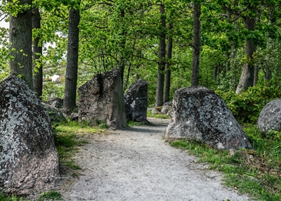 Path between rocks